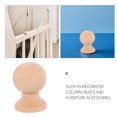 thumbnail image 3 of FONDOTIN 2Set Indoor Wood Finials Solid Wood Ball Finials For Home Decor Projects, 3 of 7