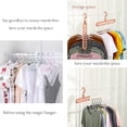 thumbnail image 4 of Magic Space Saving Clothes Hangers Standard Hangers with 9 Holes Space Saving Hangers, Multifunctional Closet Organizers and Storage, Foldable Closet Storage Coat Hangers for Clothes, 4 Pack, Gray, 4 of 7