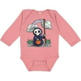 thumbnail image 3 of Inktastic Halloween Trick or Treating Cute Grim Reaper Boys or Girls Long Sleeve Baby Bodysuit, 3 of 5