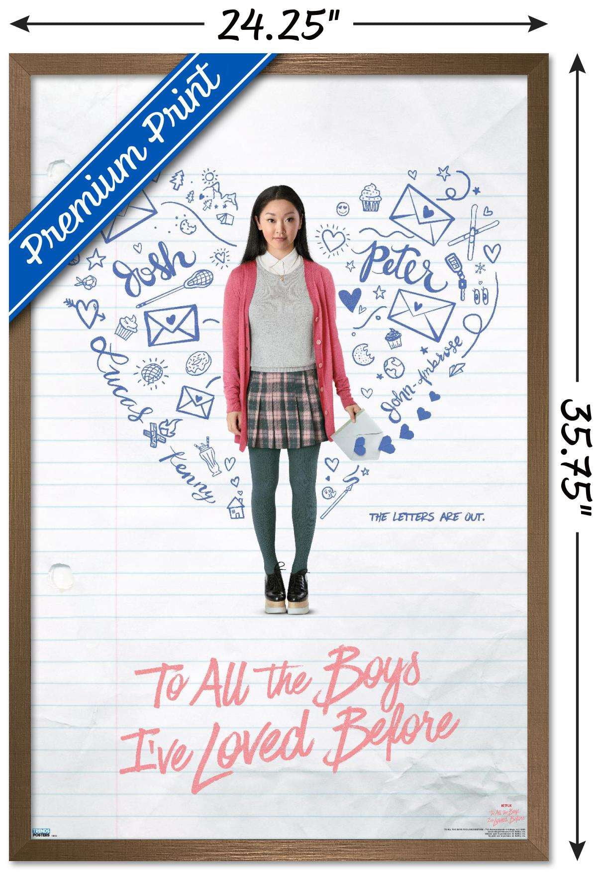 Netflix To All the Boys I've Loved Before - Key Art Wall Poster, 22.375" x 34", Framed