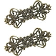 thumbnail image 5 of 30PCS Bowknot Long Flower Piece, Retro Gold Hollow Out Alloy Filigree Wraps Connector Pendants Embellishments Findings for Handicrafts DIY Jewelry Making, Bronze, 5 of 5