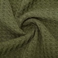 thumbnail image 4 of MIUOWANP Summer Tops for Women Knited Casual V Neck Wafflely-Knit Top Short Sleeve Loose T-Shirts Army Green S, 4 of 5