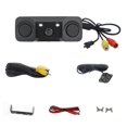 thumbnail image 1 of Cámara de visión trasera para coche CCD, 3 en 1, detector de radar de estacionamiento, sensor de visión nocturna LED, radar para navegación, color negro, 1 of 5