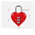 thumbnail image 4 of Aluminum Alloy 3 Digit Combination Password Luggage Code Lock Couple Love Lock Mini Suitcase, 4 of 5