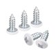 thumbnail image 1 of Uxcell ST4x10mm Tornillos Blancos Tornillos Autoperforantes, Paquete de 50 Tornillos de Cabeza Pan Phillips para Trabajos en Madera, 1 of 5