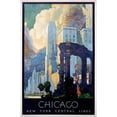 thumbnail image 3 of Ragan, Leslie 13x18 Black Modern Framed Museum Art Print Titled - New York Central Lines / Chicago, 3 of 5