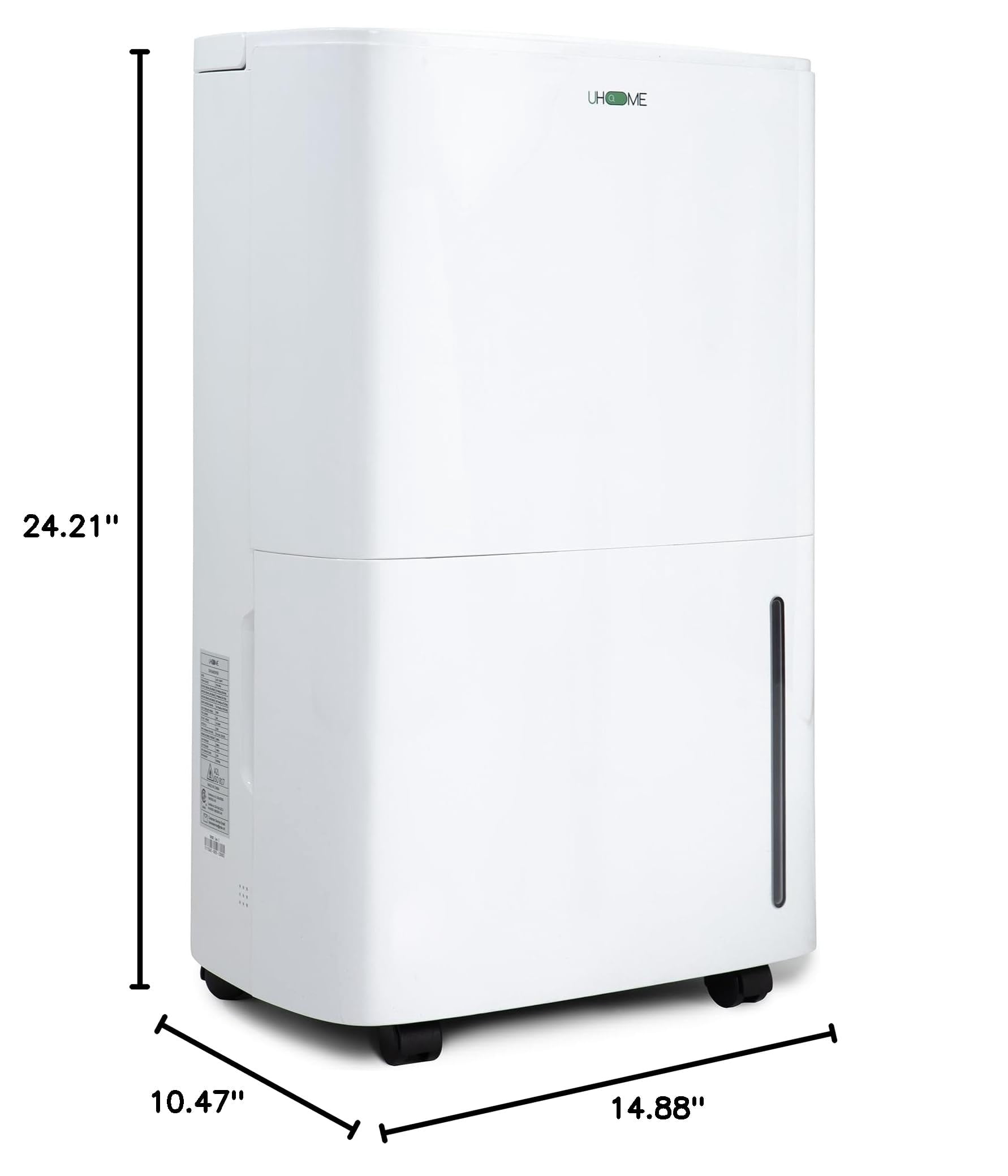 Uhome 150 Pints 7000 Sq. Ft Dehumidifier in White with Pump White
