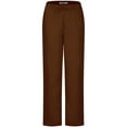 thumbnail image 3 of MedPro, Women's, Solid Medical Scrub Set V-Neck Top and Cargo Pants, Brown, 3XL, 3 of 6