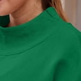thumbnail image 4 of Womens Oversized Sweatshirts Turtleneck Pullover Long Sleeve No Hood Tops Fall Fashion Outfits 2025 Clothes Green XL, 4 of 6