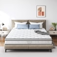 thumbnail image 1 of Twin Hybrid Mattress - 8 Inch Pocket Spring & Foam, Medium Firm - White Guest Room/Dorm Bed - Breathable, Supportive & Easy Setup, 1 of 17