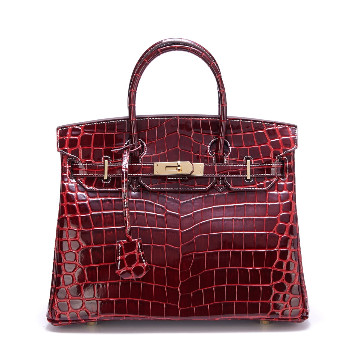 Chic Luxury Genuine Leather Crocodile Pattern Handbag Versatile