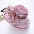 thumbnail image 5 of Dengjunhu Kentcky Derby Hats for Women Organza Church Floppy Hat Tea Party Fascinators, 5 of 8