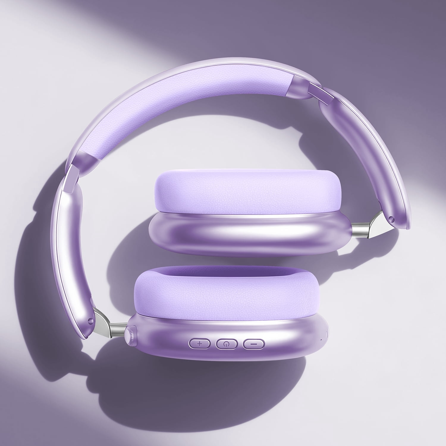 Mahipey Y02 Active Noise Cancelling Headphones,Bluetooth 5.4 Wireless Over Ear Headphones,60H Playtime,5 EQ Music Modes,Hi-Res Audio,Deep Bass,Foldable Lightweight for Travel Home Office,Purple