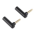 thumbnail image 4 of Angán Reido 90 Grados Adaptador de Audio Liviano, Adaptador de Audio Masculino A Hispra Negro de 3.5pcs de 3.5 mm, Fácil de Enchufar Para Dispositivos Con Interfaz de 3.5 mm, 4 of 7