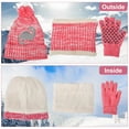 thumbnail image 2 of Kids Winter Hat Gloves Scarf Set, Girls Toddler Children Beanie with Pom Knit Neck Warmer Gaiter Mittens Fleece Lined Set for 3-12 Years Old, 2 of 8
