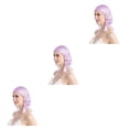 thumbnail image 4 of Guardoinrt Sleep Aid Silk Cap - Say Goodbye To Tossing And Turning for At Night Comfortable Silk Night Sleep Cap Cold Prevention Lavender One size fits all 3Set, 4 of 6