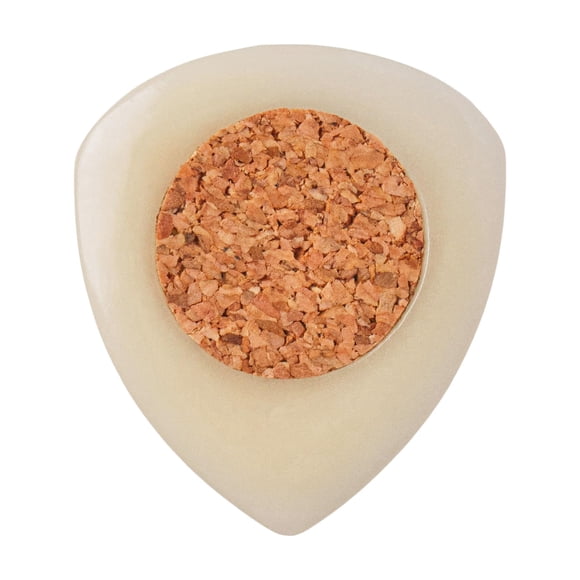 Black Mountain Handcrafted Tagua Guitar Picks with Embedded Cork Grip â?? Four Pack â?? Warm Tone for Acoustic & Electric Guita