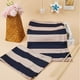 thumbnail image 4 of 1 juego de funda de repuesto para silla de director, funda de lona para asiento, funda de lona clásica con rayas azules y beige y blancas, kit de asiento y respaldo con palo de madera, 4 of 9