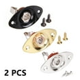 thumbnail image 6 of 2pcs Input Output Jack and Plate Oval Gold for Electric Guitar Socket Jackplate, 6 of 7