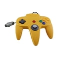 thumbnail image 2 of RetroFam - N64 Wired Video Game Joystick Controller - Yellow, 2 of 5