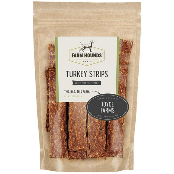 Farm Hounds Turkey Treats for Dogs, Humanely Raised, No Fillers, Dehydrated, Healthy, Made in USA