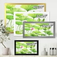 thumbnail image 4 of Designart 'Ancient Pink Lotuses In The Pond VIII' Traditional Framed Art Print, 4 of 4