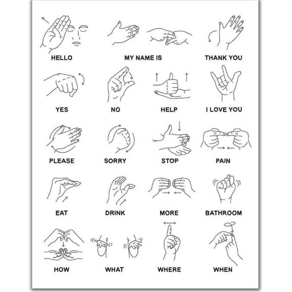 American Sign Language is A Natural Language 300 Piece Jigsaw Puzzle Home Decor