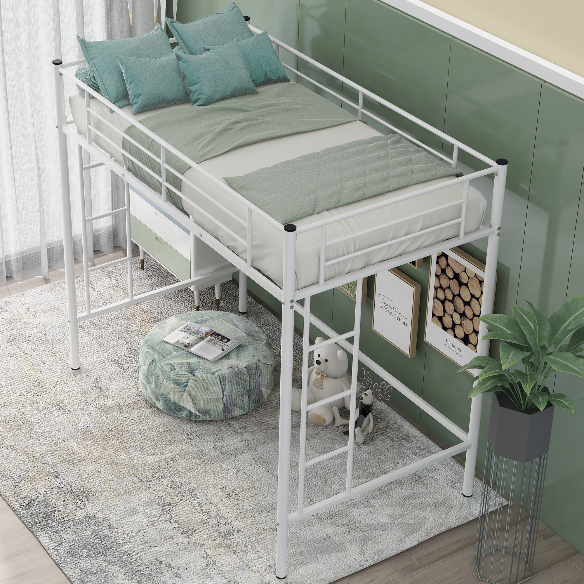Ladders High Metal Loft Bed, What Is The Weight Limit For A Loft Bed