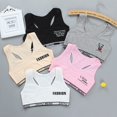 thumbnail image 1 of Letter Teens Girls Sports Bra Puberty Underwear Wireless Teenager Girls Sport Bra Chest Pad Cotton Young Girls Training BraWhite He Qiyong unisex, 1 of 1
