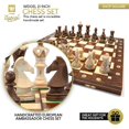 thumbnail image 2 of Juego de ajedrez Wegiel European Ambassador de madera de 53 cm con tablero, 2 of 7