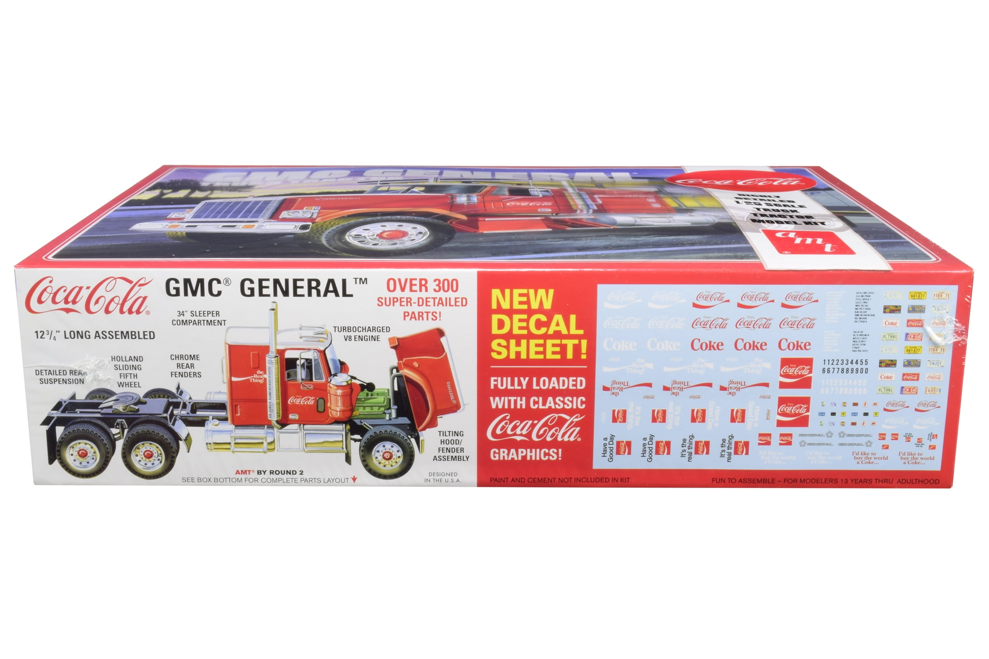 AMT 1/25 Buildable Model GMC General Semi Tractor Coca-Cola