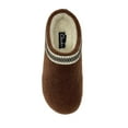 thumbnail image 4 of Clarks Womens Wool Felt Clog Slippers Indoor Outdoor Faux Fur Lined (9 M US, Dark Brown), 4 of 5