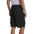 thumbnail image 4 of Njagoc3 Mens Casual Loose-Fit Solid Shorts, 100% Cotton, Breathable & Lightweight for Summer Daily Wear, 4 of 6