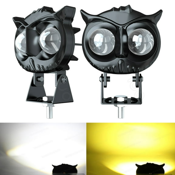 2X LED Work Light Pods Spot Fog Lamp Yellow White Off Road Driving UTV SUV Truck