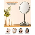 thumbnail image 6 of Ovente 7" Tabletop Round Makeup Mirror with Stand, 1X & 7X Magnifier, Polished Chrome MNLCT70CH1X7X, 6 of 8