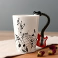 thumbnail image 2 of Celebrate Musician'S Coffee Mugs - 10 Creative Designs Guitar Mug Electric Guitar Heartbea, 2 of 2