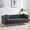 Black, variant on Sailvan 82" Velvet Chesterfield Sofa, Tufted 3-Seater Couch with Gold Metal Legs & Copper Studs, Luxury Living Room Furniture Grey
