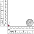 thumbnail image 3 of Gem Stone King 925 Sterling Silver Red Ruby Pendant Necklace for Women | 0.55 Cttw | Gemstone July Birthstone | Round 5MM | With 18 inch Chain, 3 of 4
