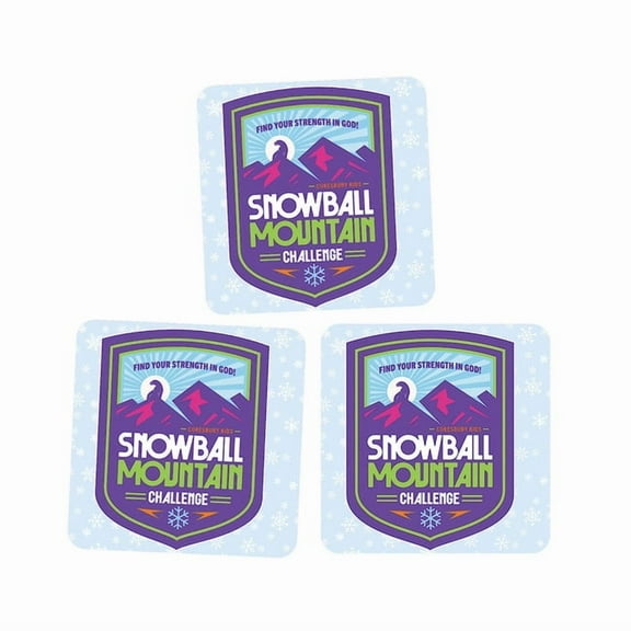 Vbs 2026 Snowball Mountain Challenge Collectible Decal (Pkg of 3): Find Your Strength in God, (Hardcover)