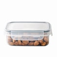 thumbnail image 2 of COM1950s Jars with Lids, Transparent Plastic Storage Tank Vacuum Wet Proof Fresh-Keeping Storage Storage Sealed Tank,Kitchen Sealed Jar with Lid Wet Fresh-Keeping Box, 2 of 2