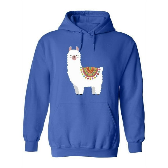 Cute And Happy Llama Hoodie Women -SPIdeals Designs, Female XX-Large