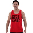 thumbnail image 4 of Best Papa Ever Worlds Greatest Dad Tank Top Sleeveless Tee Men Brisco Brands M, 4 of 5