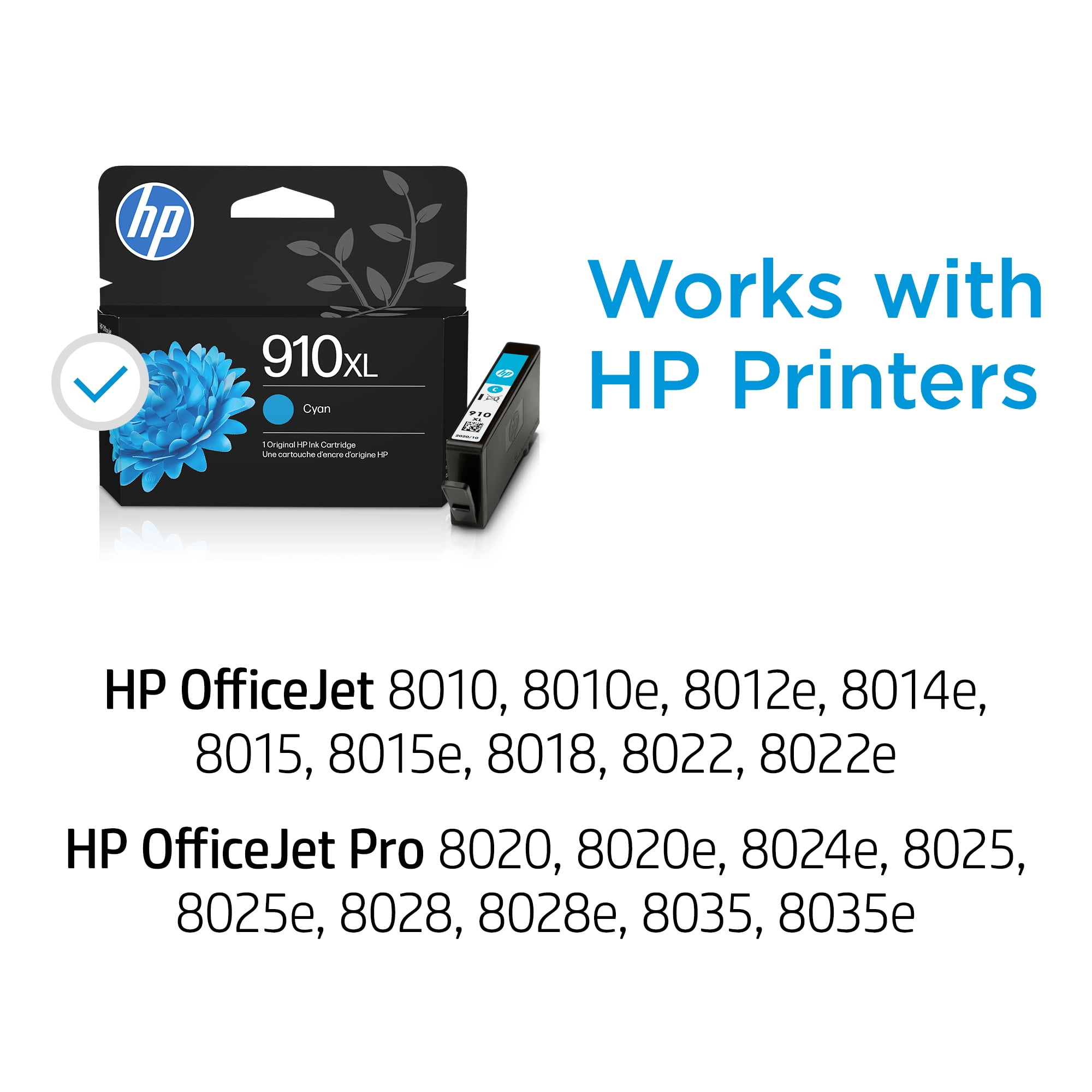 HP 910XL Cyan Original Ink Cartridge