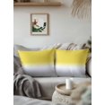 thumbnail image 3 of 1 Pack Outdoor Throw Pillow, Yellow White Grey Ombre Waterproof Pillow with Insert Included, Modern Abstract Aesthetics Decorative Accent Cushion Sofa Pillows for Patio Porch, 16 x 16 In, 3 of 8