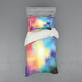 thumbnail image 2 of Ambesonne Colorful Bedding Set 4 Pcs, Watercolor Star Galaxy, Queen, Multicolor, 2 of 3