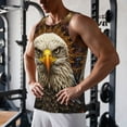 thumbnail image 5 of KLL Vintage Pattern Bald Eagle Print Men's Muscle Gym Workout Stringer Tank Tops Bodybuilding Fitness T-Shirts Tank Tops Men-X-Large, 5 of 7