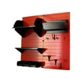 thumbnail image 2 of Wall Control Pegboard Hobby Craft Pegboard Organizer Storage Kit with Red Pegboard and Black Accessories, 2 of 7