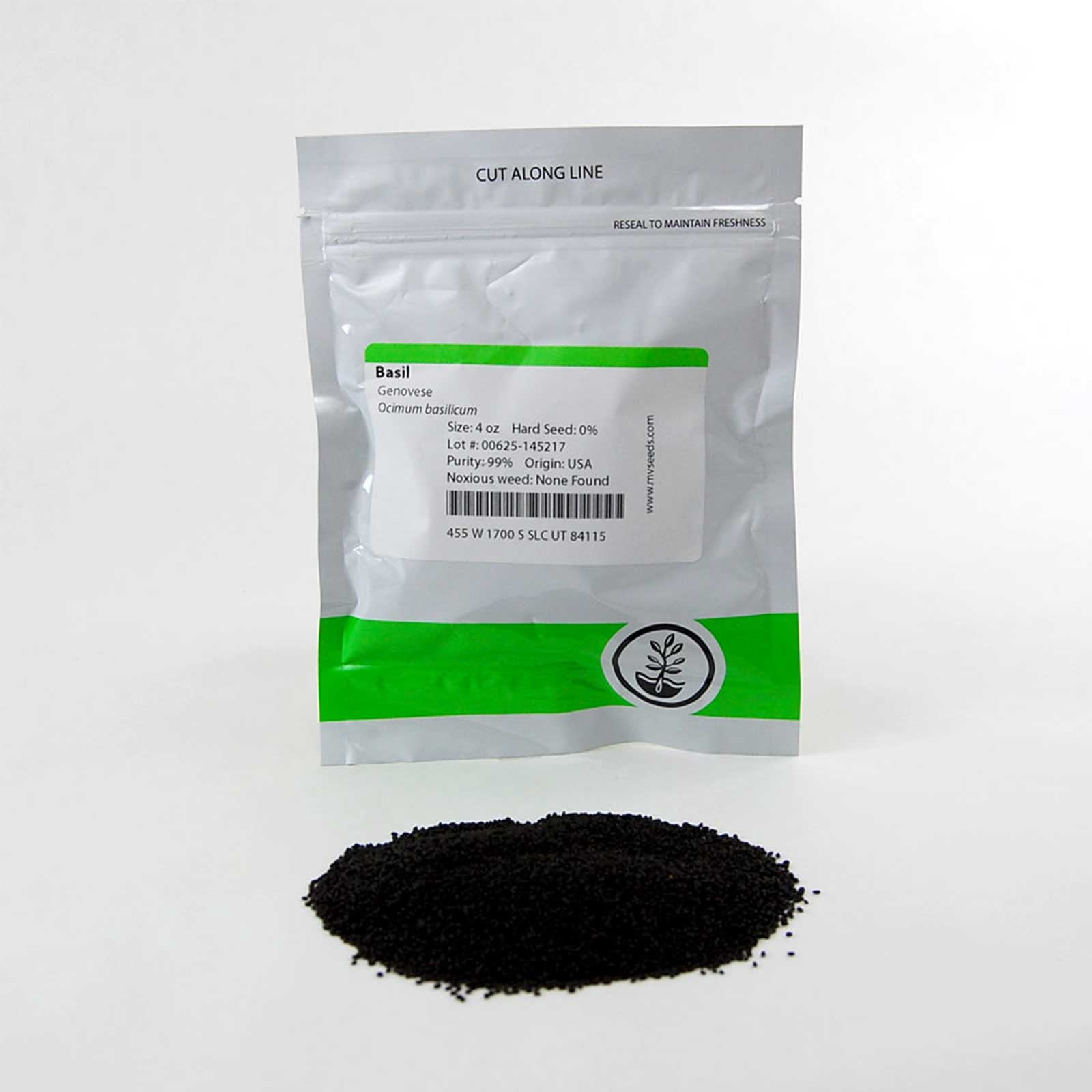 Genovese Basil Microgreens Seeds - Non-GMO Bulk Seed for Growing Micro Herbs, Indoor Gardening, Herb Garden, Micro Greens (4 Oz)