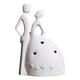 thumbnail image 5 of Figura de pareja abstracta, adorno de pareja, artesanías, pareja apasionada de cerámica nórdica. vestido de novia blanco, 5 of 9