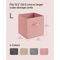 thumbnail image 5 of Storage Cubes Set of 6, 11-Inch Foldable Non-Woven Fabric Bins with Double Handles, Closet Organizers for Shelves, Clothes Storage, Durable and Portable, 5 of 5